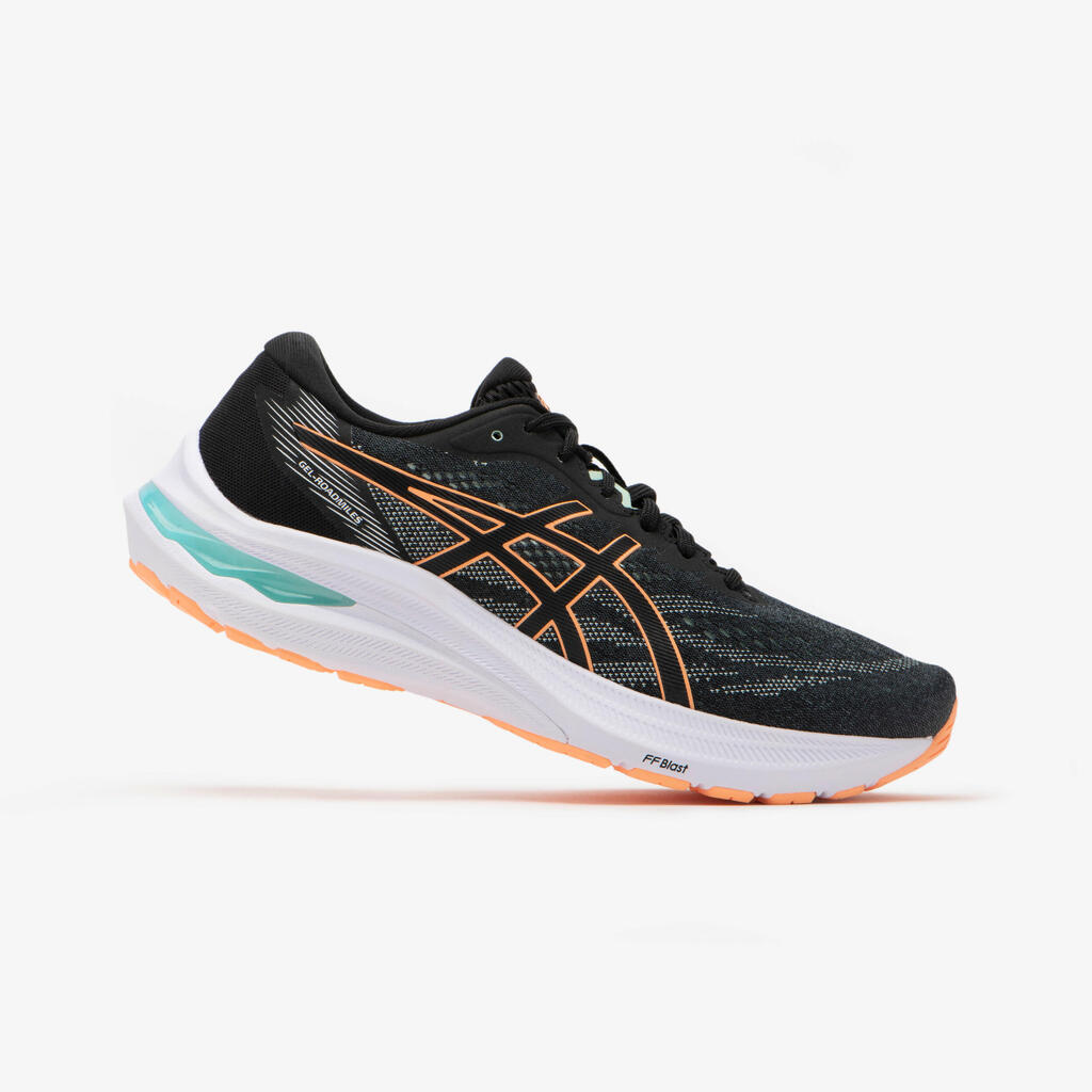 WOMEN'S ASICS GEL-ROADMILES RUNNIGN SHOES - BLACK ORANGE